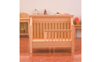 Wooden Dollhouse Bed Cute Dollhouse Bed with Headboard Sturdy Cot for Diorama