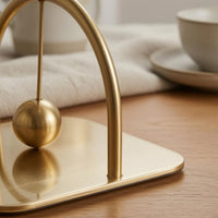 Decorative Tissue Weight Square Base Display Ornament Mirrored Stainless Steel Ornament
