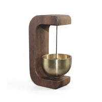 Hanging Bell Ornament Long-Lasting Wooden Bell Reusable for Indoor Display