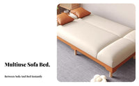Space-Saving Foldable Futon Bed Adjustable Backrest Convertible Futon Multi-Positional Sleeper Couch Ergonomic Support for Apartment Dwellers, Couples, Students, Small Areas, Dorm Room, Bedroom, Home Office