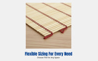 Bamboo Mat, Foldable Bamboo Slat, Thick Bamboo Board, Display Stand Accessory, Outdoor Market Tool