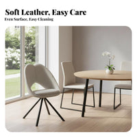 Nordic design Upholstered rotating Chair Modern Minimalist Design Upholstered rotating Seat Light Luxury Indoor Seating Ergonomic Backrest for Homeowners, Interior Designers, Office Workers, Dining Room, Restaurant, Kitchen, Bedroom