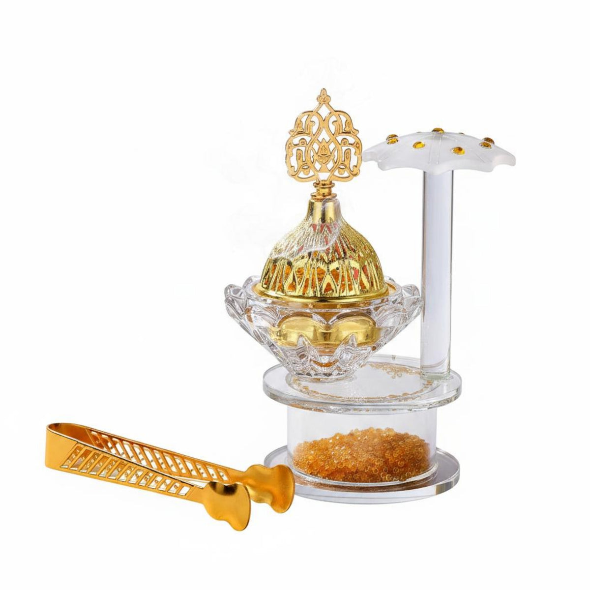 Hollow Carved Design Arabian Incense Burner Elegant Bakhoor Burner Decorative for Wedding