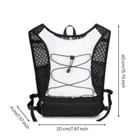 Lightweight Backpack-Design Running Vest Adjustable Cord Lacing Mesh Running Vest Wide Shoulder Straps Outdoor Gear