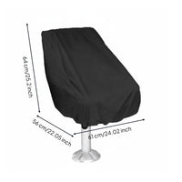 Boat Seat Cover Waterproof Marine Chair Cover Dustproof Steering Station Seat Protector for Outdoor