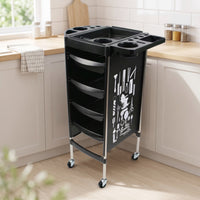 Salon Trolley Cart Swivel Hairdresser Trolley Sturdy Salon Cart with Wheels for Hairdressers, Stylists