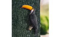 Toucan Wall Hanging Hand-Painted Toucan Statue Avian Tree Decoration Easy to Hang Garden Decor Indoor Outdoor Use for Gardeners