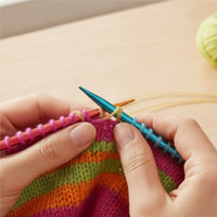 Flexible Interchangeable Knitting Needle Set Zippered Interchangeable Knitting with Cables Portable Compact for Knitters, Crafters, Makers, Travel, Home Craft Room