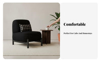 Chunky Single-Seater Sofa Wabi-Sabi Design Armchair high-end aesthetic Comfortable Seating for Homeowners, Business Owners