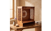 Altar Stand Carved Shrine Stand Decorative Altar with Shelf for Practitioners