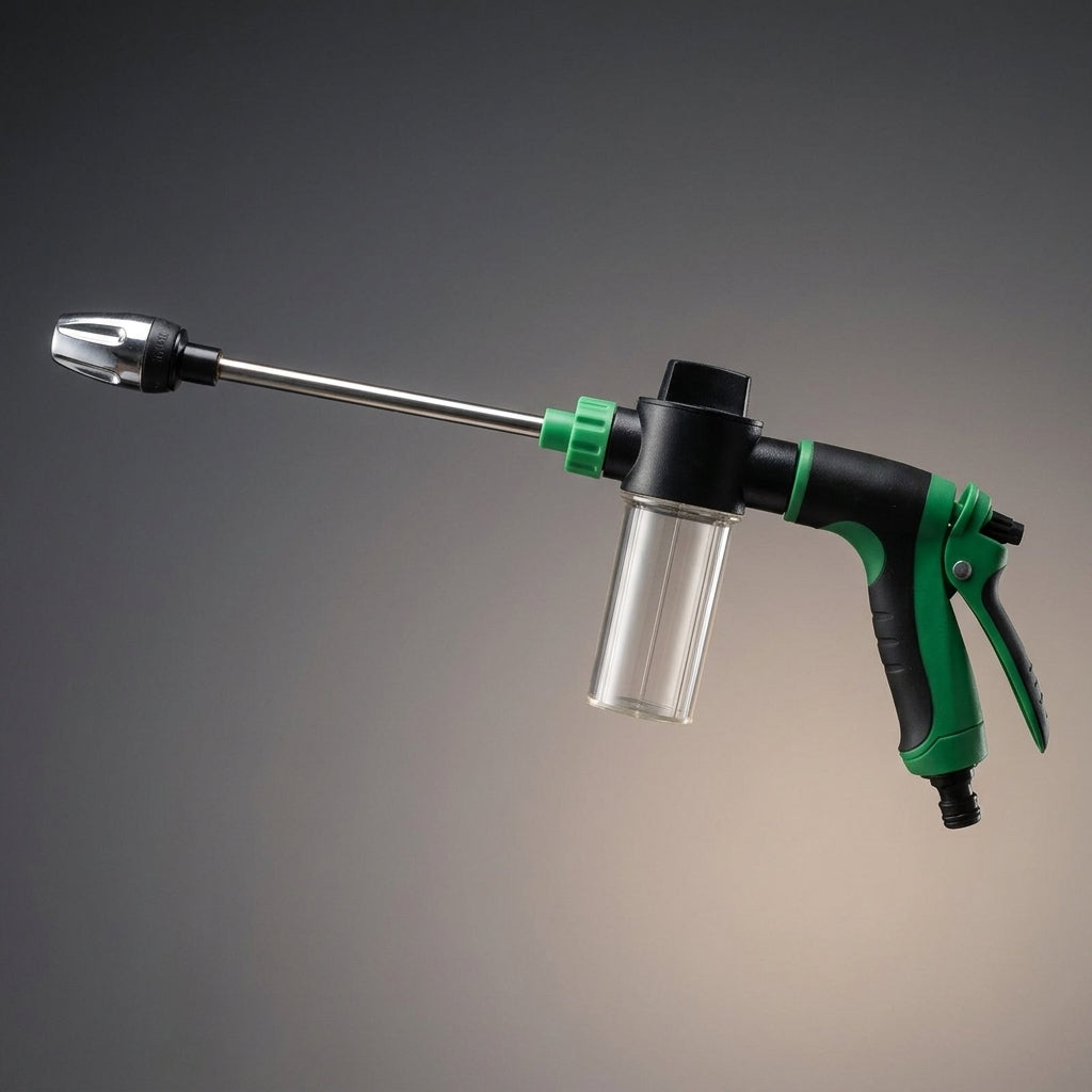 Window Cleaner and Jet Wash Foam Sprayer for Car Wash, Garden Hose Nozzle with Adjustable Pattern, Detachable Screw Cap, 6-10m Spray Distance