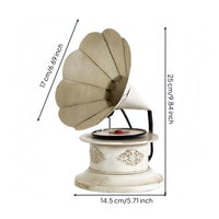 Vintage Gramophone Decor Handmade Gramophone Ornament Phonograph Ornament Antique-Inspired Tabletop Display Prop Metal