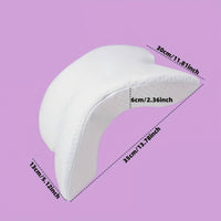 Slow Rebound Arched Arm Pillow Breathable Textile Tunnel Memory Foam Pillow Skin-Friendly Sleeping Aid Removable Washable Cover for Lounging