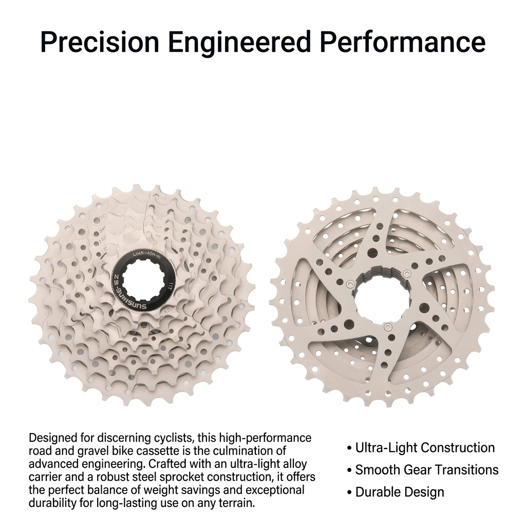 Bike Cassette Freewheel for Mountain Biking, Lightweight Sprocket Climbing component brand drivetrain Road