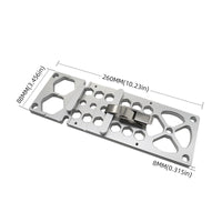 Repeatable Cuts Track Saw Guide Plate Perforated Right-Angle Cutting Guide Metal Track Saw System Angled