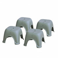 Non-Slip Feet Stackable Arched-Leg Stool Easy to Clean Household Furniture Space-Saving Footstool Strong Load-Bearing for Children, Homeowners, Bathroom, Living Room, Kitchen, Entryway