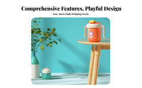 Double-Layer Insulation Stainless Steel Toddler Cup with Handles Safe Insulated Straw Sippy Cup Leak Proof for Mealtime, Travel, Daycare