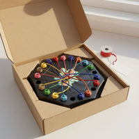 Improves Focus Rope Untangling Game Screen-Unplugged Fun String Untangling Brain Teaser Long-Lasting Elastic Cords String Brain Teaser Board Interactive Play for Family, Classroom