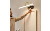 No Wiring Wireless Controller Control Picture Light Dimmable Rechargeable Picture Light 3 Color Temperatures for Art Display