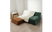 Multi-Functional Foldable Floor Sofa Removable and Washable Cover Single Sleeper Chair Space-Saving Armless Lazy Sofa Compressed Packaging for Bedroom