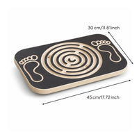 Wooden Balance Board with Maze Long-Lasting Balance Board with Maze Exercise Equipment High-Quality Premium for Children