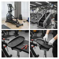 Fitness Machine Pedal Replacement Exercise Machine Footplate Exercise Pedals Textured Footplates Oval for Home Gym