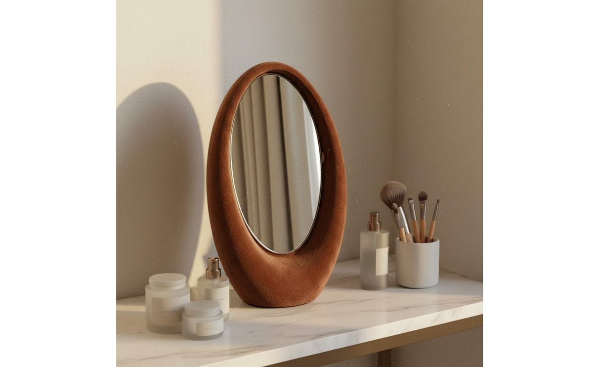 Rotating Vanity Rotating Mirror Degree Rotation Double Sided Makeup Mirror Decorative Home Decor for Students, Dorm Room, Desktop