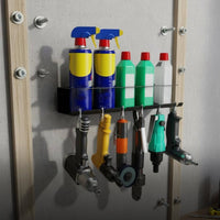 Air Tool and Spray Can Holder Versatile Air Tool and Can Holder Space-Saving for Mechanics, DIY Enthusiasts, Workshop, Garage