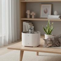 Rechargeable Kitty Fountain Easy to Clean Pet Care Item Large Capacity