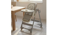 Removable Tray 2-in-1 Convertible High Chair Easy to Clean Adjustable Reclining High Chair Soft Padded Cushion Multi-Functional Toddler Seat 5-Point Harness for Babies, Toddlers, Infants