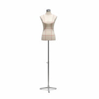 Foam Dress Form Easy to Shape Female Half Torso Form Stable Base Pattern Making Mannequin Body Torso for Seamstresses