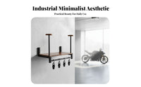 Motorcycle Helmet Rack Long-Lasting Steel Frame Motorcycle Helmet Holder