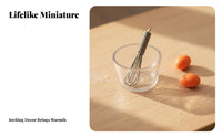 Realistic Design Dollhouse Kitchen Scene Prop Highly Elaboration Ed Dollhouse Kitchen Miniatures DIY Friendly for Collectors, Kids
