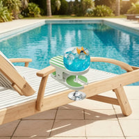 Clamp-on Cup Holder Compact Attachable Drink Holder Space-Saving for Armrest, Sofa, Patio