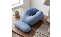 Ergonomic Memory Foam Rest Pillow Central Opening Chest Support Pillow Contoured Desk Cushion Removable