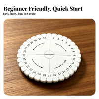 Wooden Weaving Jig Solid Wood Wooden Weaving Frame Sturdy Bracelet Making Jig for DIY Enthusiasts, Beginners