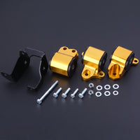 Engine Mount Bracket Aluminum Alloy Engine Bracket with Hardware 3 Hole for Cars Enthusiasts, Mechanics, Garage Projects