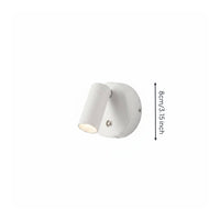 Stick-on LED Wall Lamp Wireless Stick-on Wall Light Rotatable Head for Readers