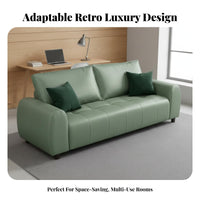 Retro Design 2-Seater Loveseat Light Luxury Black Two-Seater Couch Minimalist Aesthetic Sofa centuryera Modern for Apartment Dwellers, Homeowners, Small Business Owners, Living Room, Office, Boutique, Bedroom