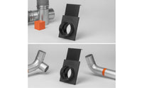 Blast Gate Adapter Manual Dust Collection Gate Vacuum Pipe Connector Wide Compatibility Valve Lightweight for Workshop