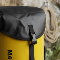 IPX6 PVC Mesh Rope Bag Padded Shoulder Straps Backpack Rope Bag Flap Closure Carry Pack Buckle Strap