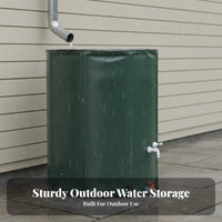 Foldable Rain Barrel Zippered Lid Foldable Rain Barrel Leak-Resistant Foldable Water Tank for Farmers, Eco-Conscious Individuals, Garden, Yard, Farm