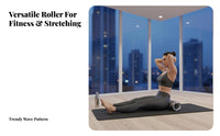 Water Wave Design Foam Roller Myofascial Release Stretching Column Sports Recovery for Beginners, Athletes, Post-Workout, Gym, Home