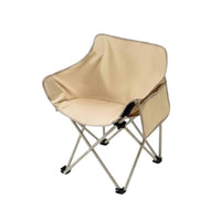 Foldable Design Collapsible Moon Chair Lightweight Padded Moon Chair No Assembly Required Portable Seating Includes Carry Bag for Outdoor Enthusiasts, Anglers, Picnickers, Fishing, Picnics, Backyard, Sporting Events