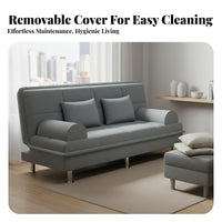 Foldable Design Folding Sofa Bed Space-Saving Convertible Sleeper Sofa Multi-Functional Double-Use Futon Couch Comfortable Cushioning for Apartment Dwellers, Students, Homeowners, Small Areas, Bedroom, Home Office
