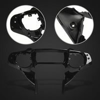 Gloss Black Motorcycle Instrument Cover Panel Custom Dashboard Instrument Panel Cover Molded Inner Fairing Trim Kit Bolt-on for Harley Owners