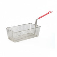 High Temperature Resistant Commercial Fry Basket Easy to Clean Deep Fryer Basket Thickened Frame Frying Tool Comfortable Handle for Chefs, Home Cooks, Restaurants, Food Stalls