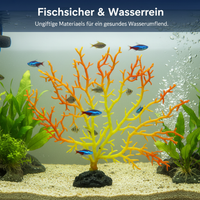 Artificial Coral Branch Shell Aquarium Ornament for Saltwater Tanks