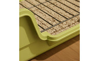 Anti-Splash Dog Potty Tray High-Sided Indoor Dog Toilet Easy to Clean Mesh Grid Pet Toilet Keeps Paws Dry for Small Dogs, Young Dogs, Apartment Living, Balcony