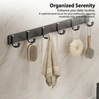 Bathroom Towel Rail, Drill Wall Mounted Rack for Small Areas, Space Aluminium Single Bar for Homeowners, Versatile Kitchen & Balcony Storage Solution